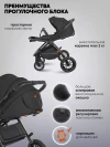 Коляска 3 в 1 Indigo Ultra черный