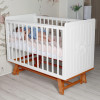 Кроватка Sweet Baby Nuovo с маятником 120*60 Белый/Натуральный