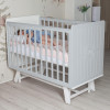 Кроватка Sweet Baby Nuovo с маятником 120*60 Серый/Белый