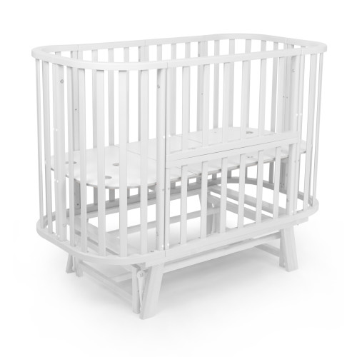 Кроватка-трансформер Sweet Baby Barocco New с маятником 120*60 Белый/Белый