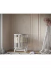 Кроватка-трансформер Incanto Verona 11 в 1 с маятником 125*75 (овал) и 75*75 (круг) серый/белый
