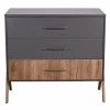 Комод Polini kids Porto 2200 графит-дуб крафт