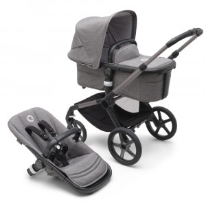 Коляска 2 в 1 Bugaboo Fox 5 complete Graphite/Grey Melange/Grey