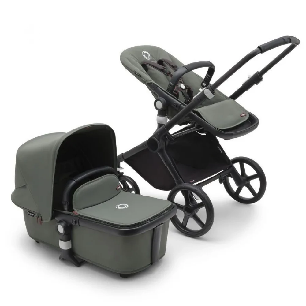 Коляска 2 в 1 Bugaboo Fox Cub complete Black/Forest Green/Forest