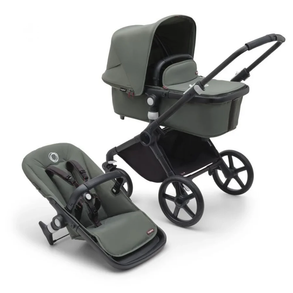 Коляска 2 в 1 Bugaboo Fox Cub complete Black/Forest Green/Forest