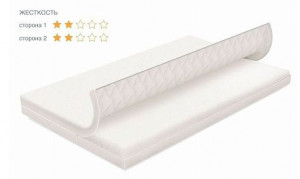 Матрас для кроватки 120*60 10 см прямоугольный Polini kids Волшебные сны Перышко