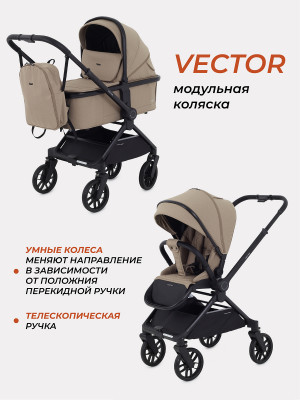 Коляска 2 в 1 Rant Vector RA322 Latte