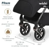 Коляска прогулочная Pituso Wicki Black