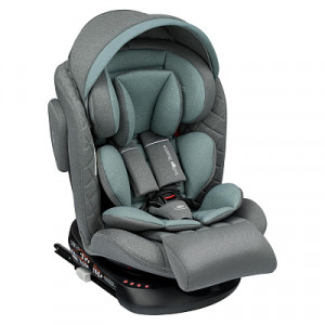 Автокресло Indigo Smart Plus isofix 0/1/2/3 (0-36 кг) серый-зеленый