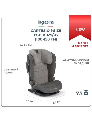 Автокресло Inglesina Cartesio i-Size 2/3 (15-36 кг) Stone Grey - фото 1
