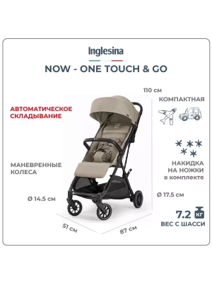 Коляска прогулочная Inglesina Now Shot beige