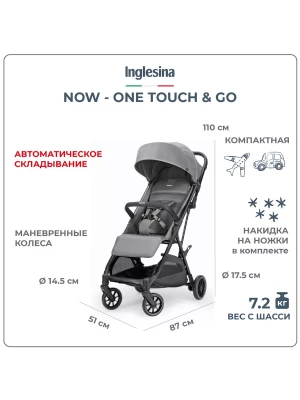 Коляска прогулочная Inglesina Now Snap grey