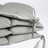 Защита для детской кроватки (бампер универсальный)Soft Cotton (Серый) т.м.Perina