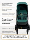 Коляска прогулочная Ining baby Zac KR336 green