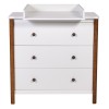 Комод Polini kids Simple 3501 белый-дуб крафт