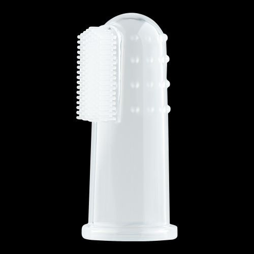 LUBBY Щетка зубная  на палец с футляром, от 4 мес., PP, сил./10