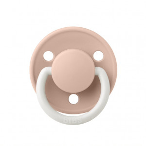 Пустышка латексная ночная BIBS De Lux Glow - Blush, 6+ мес. - фото 1