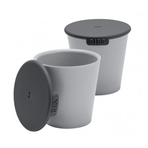 Набор стаканов с крышкой BIBS Cup Set, 2 шт. - Cloud