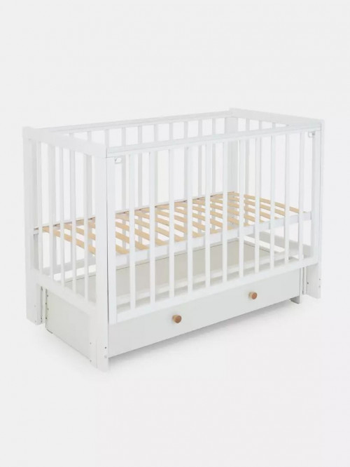 Кроватка Rant Indy Box с маятником 120*60 Cloud White