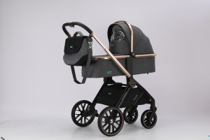 Коляска 2 в 1 luxmom 788 темно-серый