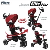 Велоколяска Pituso Elite Plus Red Maroon/Темно-красный