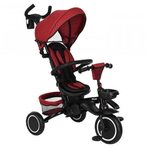Велоколяска Pituso Elite Plus Red Maroon/Темно-красный