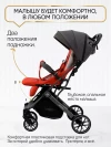 Коляска прогулочная Palankin Teo красный