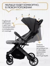 Коляска прогулочная Palankin Teo серый