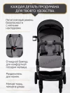 Коляска прогулочная Palankin Teo серый