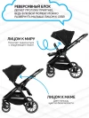 Коляска 2 в 1 Ining Baby KR345 Rider Black