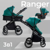 Коляска-трансформер Sweet Baby Ranger 3 в 1 Green Glossy