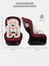 Автокресло Siger Наутилус Lux 0/1 (0-18 кг) бархатный гранат