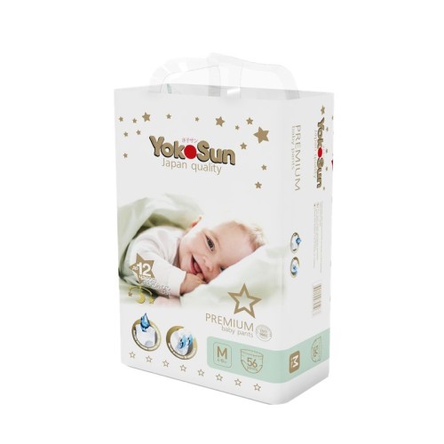 Трусики-подгузники YokoSun Premium  M (6-10 кг)  48 шт (4упак/кор)