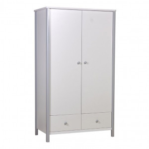 Шкаф Polini kids Simple 3510 2-х дверный белый-серый