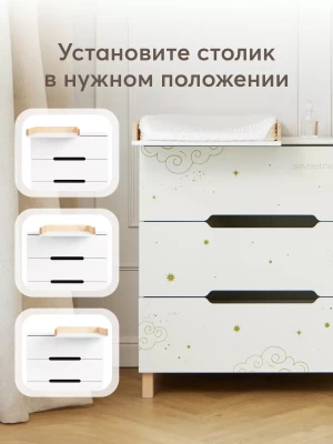 Комод Happy Baby Fioki молочный