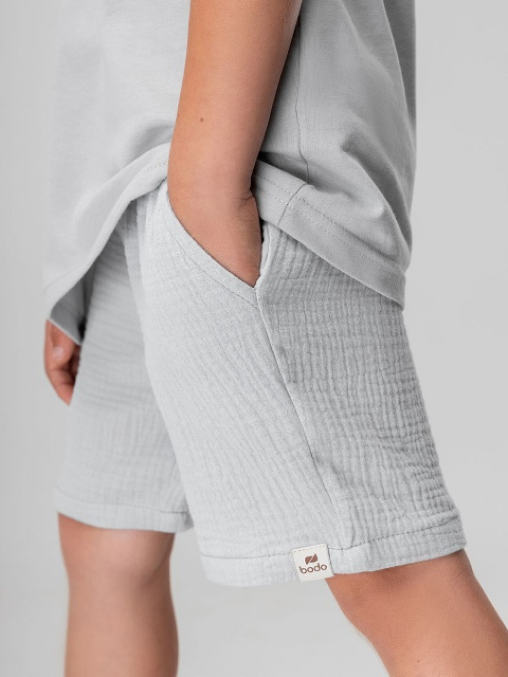 Шорты (Цвет серый, Размер 98-104), 8-99МU