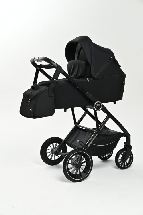 Коляска 2 в 1 Ining Baby KR350 black  - фото 1