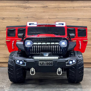 Электромобиль Jeep KP-906 красный 12v Eva Кожа