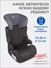 Автокресло Siger Смарт 2/3 (15-36кг) маренго