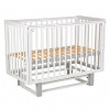 Кроватка Polini kids Simple 341 120*60 с маятником белый/серый