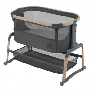 Колыбель-качели Maxi-Cosi Iora AIR Beyond Graphite ECO/графитовый (c колесами)