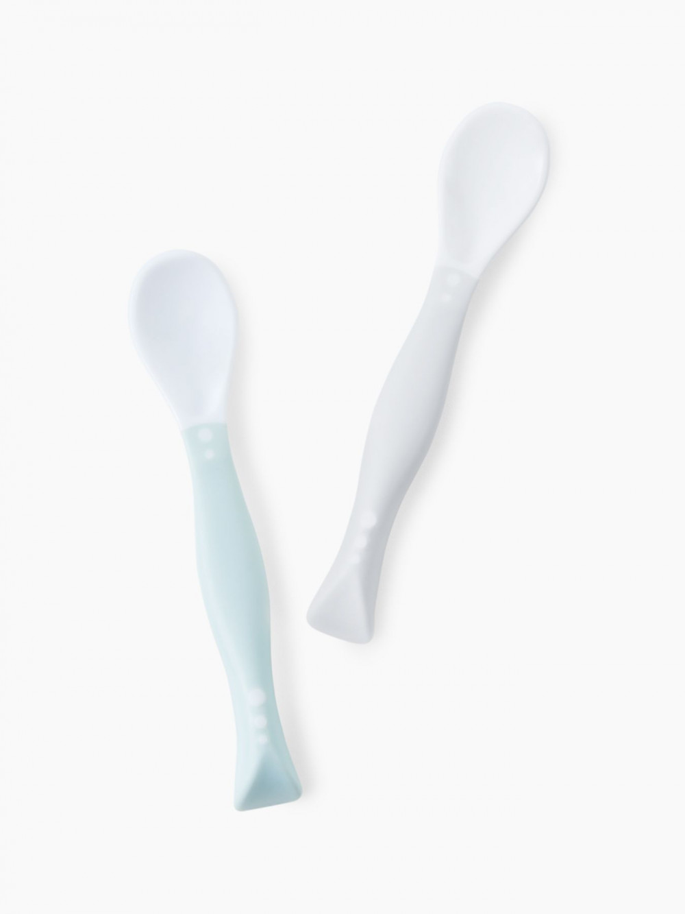 15003, Набор ложек для кормления детский, 2 шт. (grey&blue, 15003)