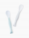 Набор ложек Happy Baby для кормления, 2 шт. (grey&blue, 15003)