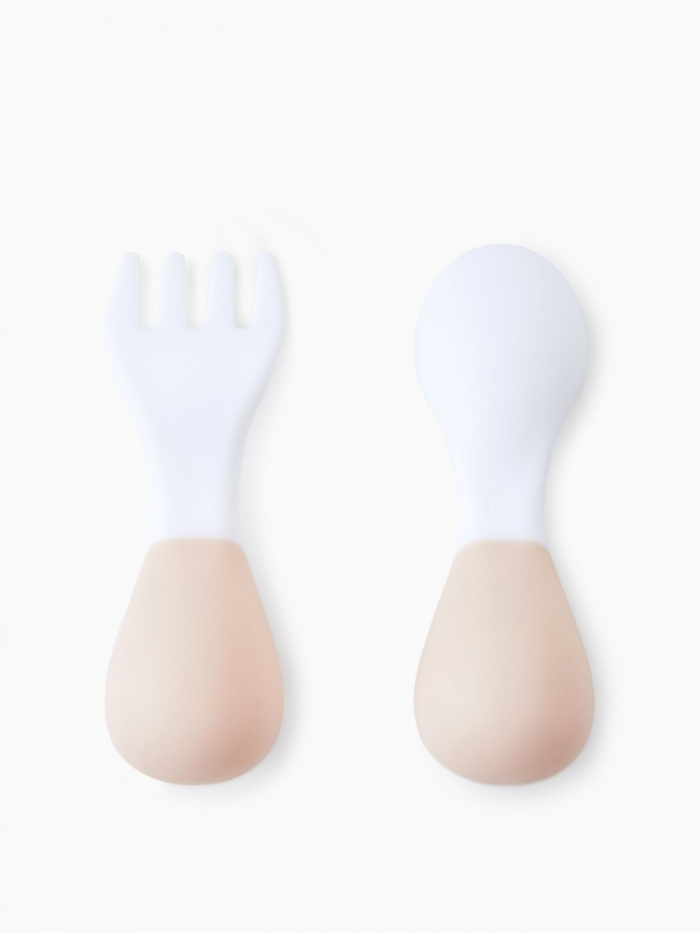 15060, Набор столовых приборов (ложка и вилка) детский (white & beige, 15060)