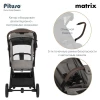 Коляска прогулочная Pituso Matrix PU Graphite