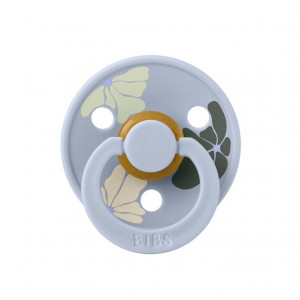 Пустышка латексная BIBS Studio Colour - Morning Bloom - Dusty Blue, 0+ мес. - фото 1
