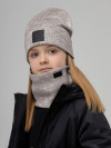 Комплект (шапка, снуд) (Цвет бежевый, Размер 48-50), 13-162U