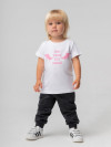 Футболка (Цвет белый (розовый), Размер 74-80), 54-22U