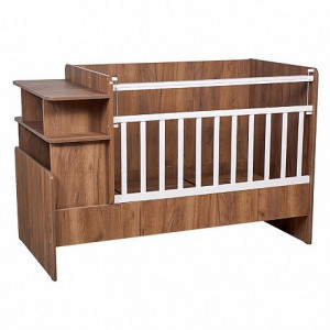 Кроватка-трансформер Polini kids Ameli 1150 145*70 и 115*70 белый-дуб крафт