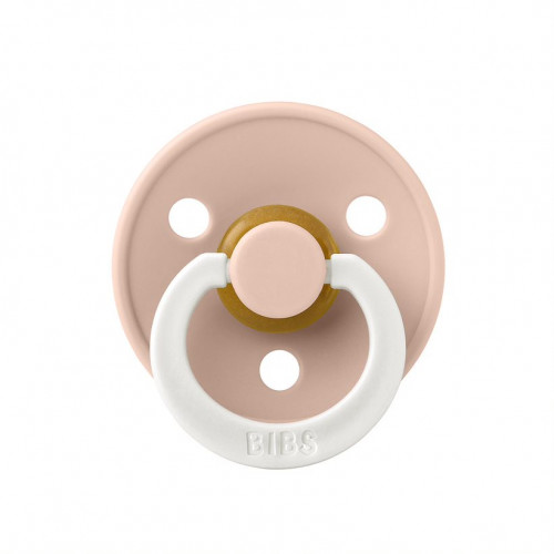 Пустышка латексная ночная BIBS Colour Glow Symmetrical - Blush, 6+ мес. - фото 1